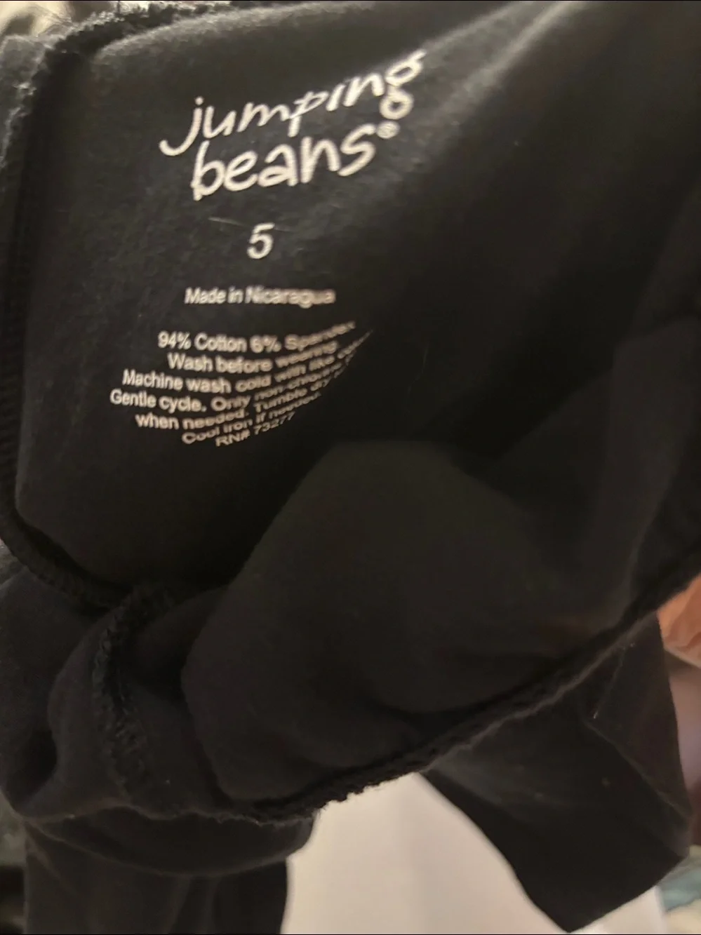 Kids Jumping Beans Black Cotton Blend Shorts 5